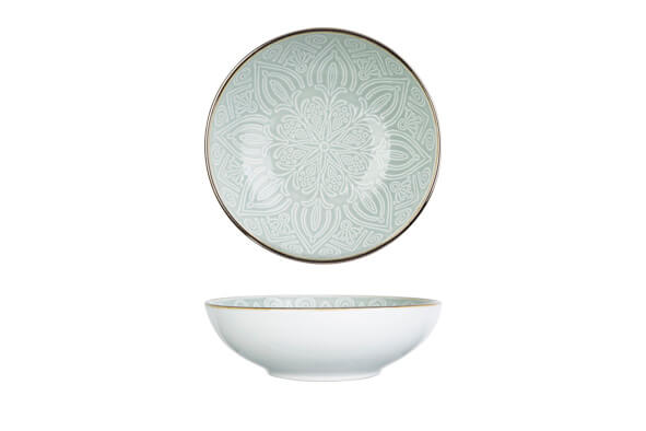 MURANO GREEN DIEP BORD D18,5XH5,7CM